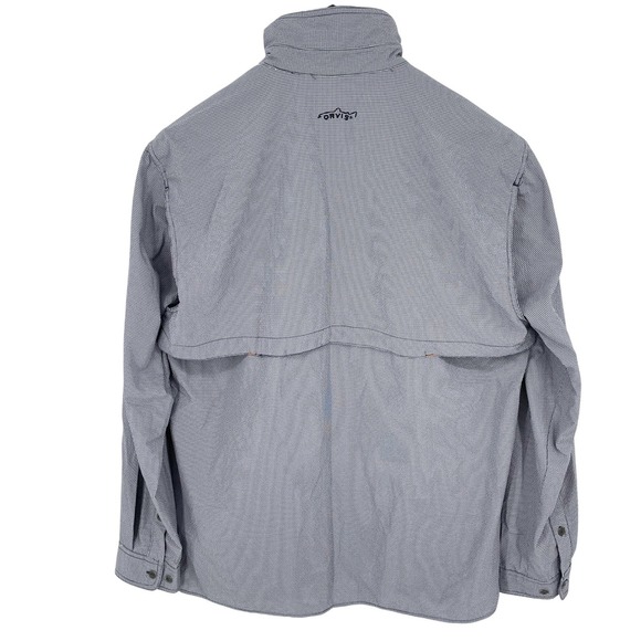ORVIS Mens All Weather Shirt Fishing Outdoor Gray M Long Sleeve Button Up - Picture 3 of 9